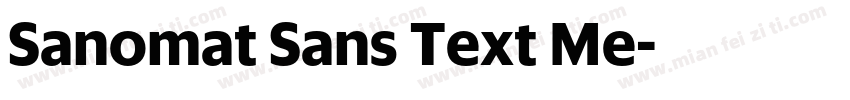 Sanomat Sans Text Me字体转换